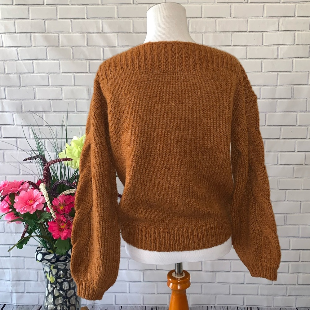 Madewell Cable-Sleeve Boatneck Sweater XXS - Picture 9 of 11